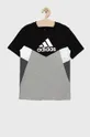 γκρί adidas Performance - Παιδικό βαμβακερό μπλουζάκι Για αγόρια
