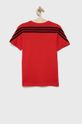 Dětské bavlněné tričko adidas Performance HA6986 červená