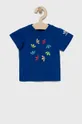 голубой Детская хлопковая футболка adidas Originals HE6847 Для мальчиков