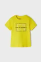 žltá Detské bavlnené tričko Mayoral Chlapčenský