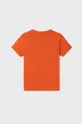 Παιδικό βαμβακερό μπλουζάκι Mayoral πορτοκαλί