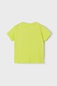 Mayoral T-shirt bawełniany dziecięcy 1004.3B.BABY zielony SS22