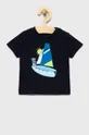 mornarsko modra Otroški bombažen t-shirt Mayoral Fantovski