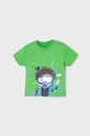 zelena Mayoral bombažna otroška majica Fantovski