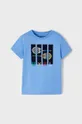 Mayoral T-shirt bawełniany dziecięcy niebieski