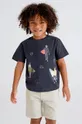 czarny Mayoral T-shirt bawełniany dziecięcy Chłopięcy