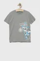 γκρί Guess Παιδικό βαμβακερό μπλουζάκι Για αγόρια
