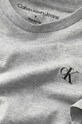 Детская хлопковая футболка Calvin Klein Jeans серый IB0IB01093.PPYY