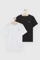 Дитяча бавовняна футболка Calvin Klein Jeans бавовна чорний IB0IB01093.PPYY