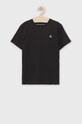 Дитяча бавовняна футболка Calvin Klein Jeans IB0IB01093.PPYY чорний SS22