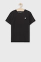 Dětské bavlněné tričko Calvin Klein Jeans IB0IB01093.PPYY černá SS22