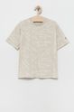 písková Dětské bavlněné tričko Calvin Klein Jeans Chlapecký
