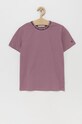 Calvin Klein Jeans tricou de bumbac pentru copii uni violet IU0IU00234.PPYY