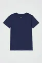 Παιδικό βαμβακερό μπλουζάκι OVS σκούρο μπλε
