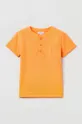 pomarańczowy OVS t-shirt bawełniany dziecięcy Chłopięcy