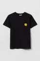czarny OVS t-shirt bawełniany dziecięcy Chłopięcy
