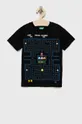 μαύρο United Colors of Benetton - Παιδικό βαμβακερό μπλουζάκι x Pac-Man Για αγόρια
