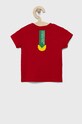 United Colors of Benetton t-shirt bawełniany dziecięcy 3096G102F.P czerwony SS22
