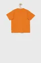 Дитяча бавовняна футболка United Colors of Benetton помаранчевий