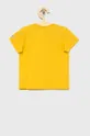 United Colors of Benetton bombažna otroška majica rumena