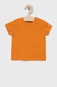 United Colors of Benetton t-shirt bawełniany dziecięcy bawełna pomarańczowy 3I1XG100M.P