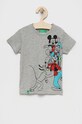 United Colors of Benetton tricou de bumbac pentru copii print gri 3096G103J.P