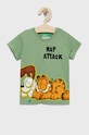 United Colors of Benetton t-shirt bawełniany dziecięcy nadruk zielony 3096G103U.P