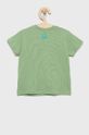 United Colors of Benetton t-shirt bawełniany dziecięcy brudny zielony