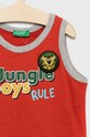 Chłopiec United Colors of Benetton top bawełniany dziecięcy 3BVXGH009.P czerwony