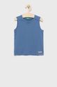 niebieski United Colors of Benetton t-shirt bawełniany Chłopięcy