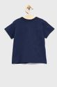 Dječja pamučna majica kratkih rukava United Colors of Benetton mornarsko plava