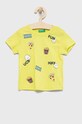 Dječja pamučna majica kratkih rukava United Colors of Benetton pamuk zelena 3I1XG103D.P