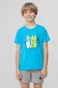 Παιδικό βαμβακερό μπλουζάκι 4F μπλε