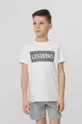 λευκό Παιδικό βαμβακερό μπλουζάκι 4F Για αγόρια