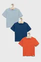 πολύχρωμο Παιδικό βαμβακερό μπλουζάκι GAP(3-pack) Για αγόρια