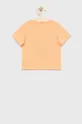 Dječja pamučna majica kratkih rukava GAP narančasta