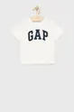 λευκό Παιδικό βαμβακερό μπλουζάκι GAP Για αγόρια