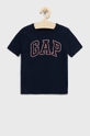 granatowy GAP t-shirt bawełniany dziecięcy Chłopięcy