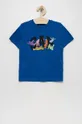 niebieski GAP t-shirt dziecięcy Chłopięcy