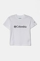 Детская хлопковая футболка Columbia хлопок белый 1989781