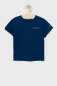 granatowy Calvin Klein Jeans T-shirt bawełniany dziecięcy IB0IB00456.PPYY Chłopięcy