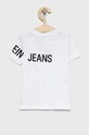Dětské bavlněné tričko Calvin Klein Jeans IB0IB01107.PPYY bílá SS22