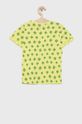 Name it bombažna otroška majica rumeno zelena