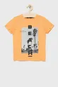 pomarańczowy Name it t-shirt bawełniany dziecięcy Chłopięcy