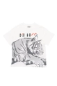 Kenzo Kids t-shirt bawełniany dziecięcy biały