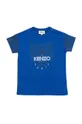 niebieski Kenzo Kids t-shirt bawełniany dziecięcy Chłopięcy