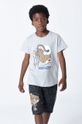 gri deschis Kenzo Kids tricou de bumbac pentru copii De băieți