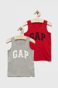 multicolor GAP t-shirt bawełniany dziecięcy (2-pack) Chłopięcy