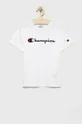 белый Детская хлопковая футболка Champion 305954 Для мальчиков