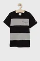 czarny Champion t-shirt bawełniany dziecięcy 305959 Chłopięcy